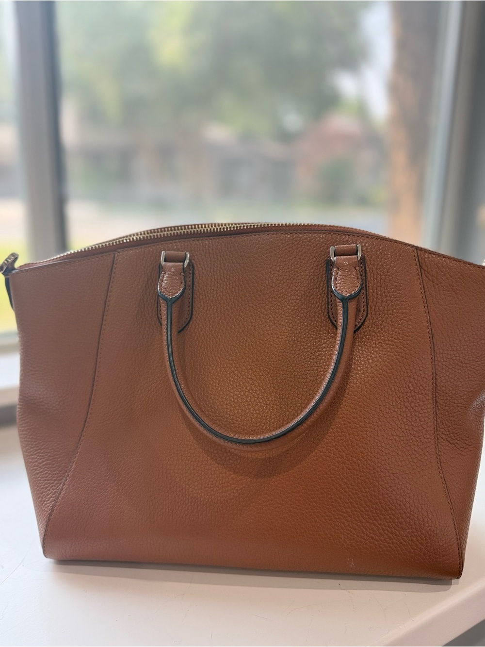 kate spade Brown Pebble Leather Tote - Picture 3 of 10